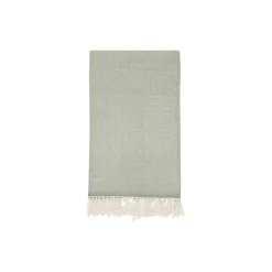 Best CARE BY ME HERRINGBONE Throw, dusty green/white