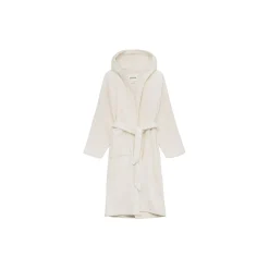 Aiayu Hooded Bathrobe Terry, pure ecru>Dame Nattøj & Loungewear|Badekåber