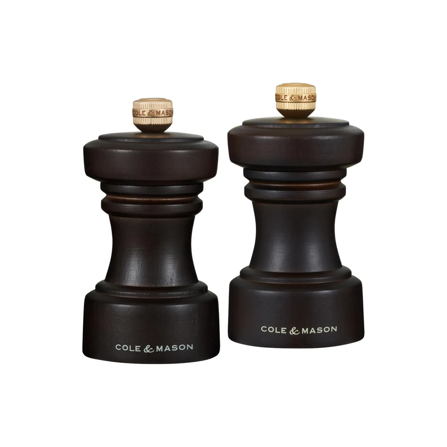 Discount Cole & Mason Hoxton Salt and pepper set, mørk brun