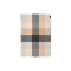 Lexington Icons CheckedRecycledWoolThrow, white/beige/grey> Plaider