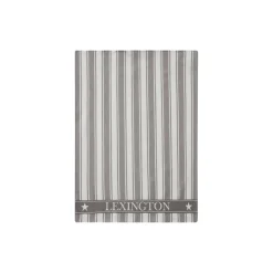 Online Lexington Icons Cotton Twill Waffle Striped Kitchen Towel, gray/white