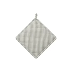 Sale Lexington Icons Herringbone Striped Potholder, sage green/white