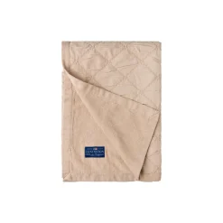 Lexington Icons Singature Star Organic Cotton Quilted Bedspread, beige
