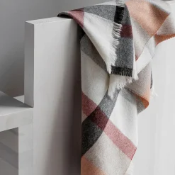Hot ELVANG Intersection plaid, rusty red/white/grey