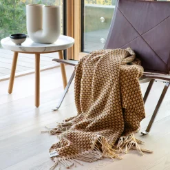 Discount Røros Tweed ISAK Throw, chestnut