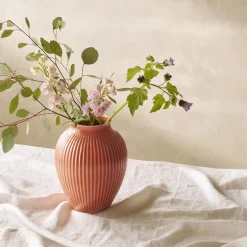 Clearance Knabstrup Keramik Knabstrup vase ripple, coral