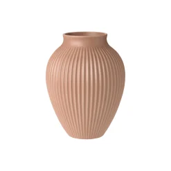 Outlet Knabstrup Keramik Knabstrup vase ripple, mat dusty rose