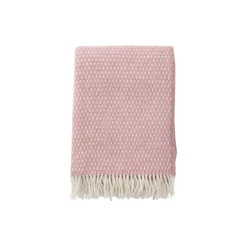 Klippan Yllefabrik Knut Uld plaid, pink> Plaider