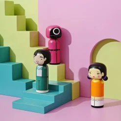 Lucie Kaas Kokeshi Maskeret arbejder> Figurer & Glaskunst