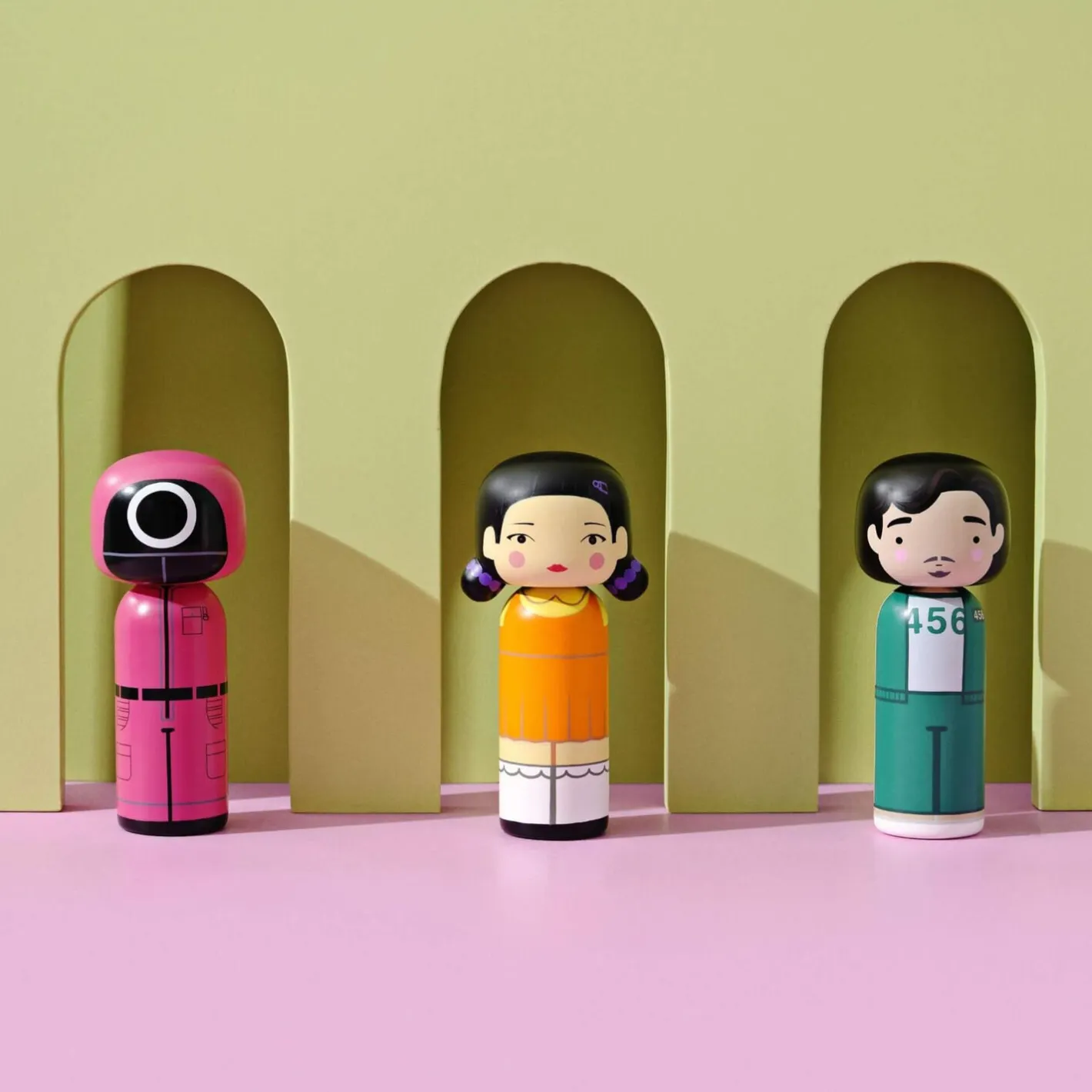 Lucie Kaas Kokeshi Maskeret arbejder> Figurer & Glaskunst
