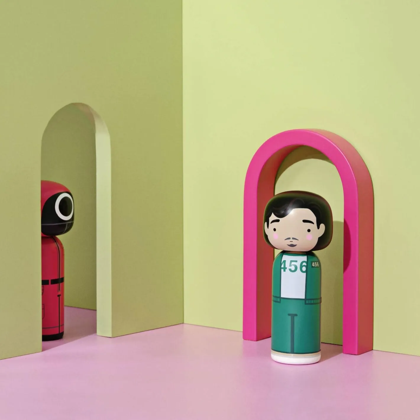 Lucie Kaas Kokeshi Maskeret arbejder> Figurer & Glaskunst