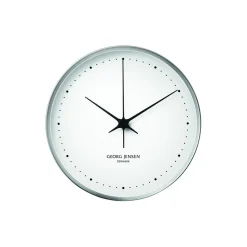 Georg Jensen Koppel vægur, hvid/stål> Ure