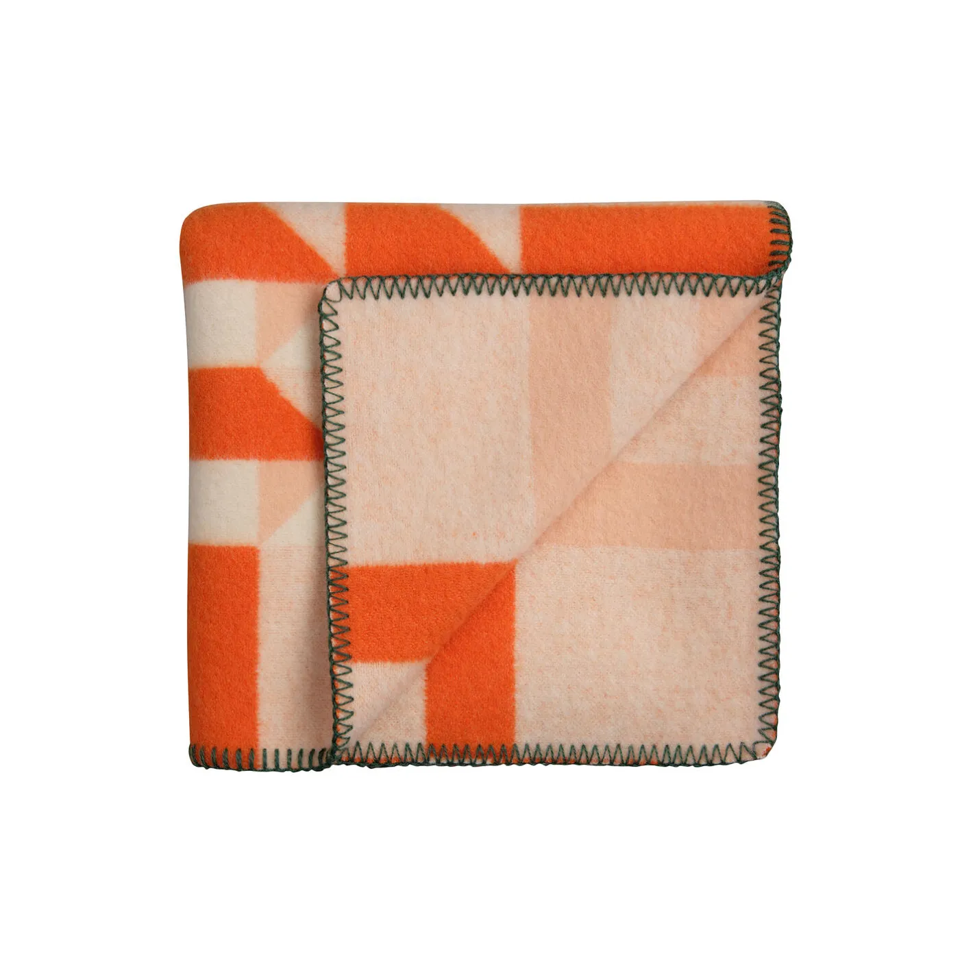 Clearance Røros Tweed KVAM Half Size Throw, orange