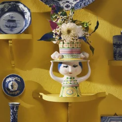 Bjørn Wiinblad Lady with Hat vase, grøn> Vaser