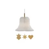 Clearance LE KLINT 193 Golden Bell pendel, hvid