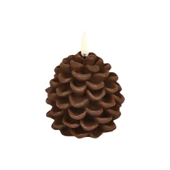 Best Uyuni Lighting LED candle pine cone, brown
