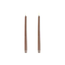 Uyuni Lighting LED Classic Taper Candle 25 cm 2 pcs,> Lys & Duftlys