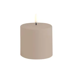 Best Uyuni Lighting LED Outdoor Pillar Candle 17 cm, sandstone