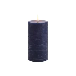 New Uyuni Lighting LED Pillar Candle 15 cm, dark blue