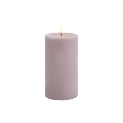 Uyuni Lighting LED Pillar Candle 15 cm, light lavender