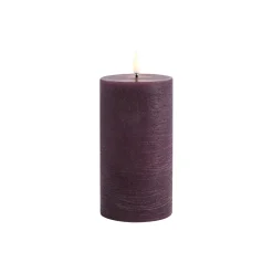 Hot Uyuni Lighting LED Pillar Candle 15 cm, plum