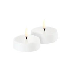 Hot Uyuni Lighting LED rechargeable maxi tealight 2 stk., white