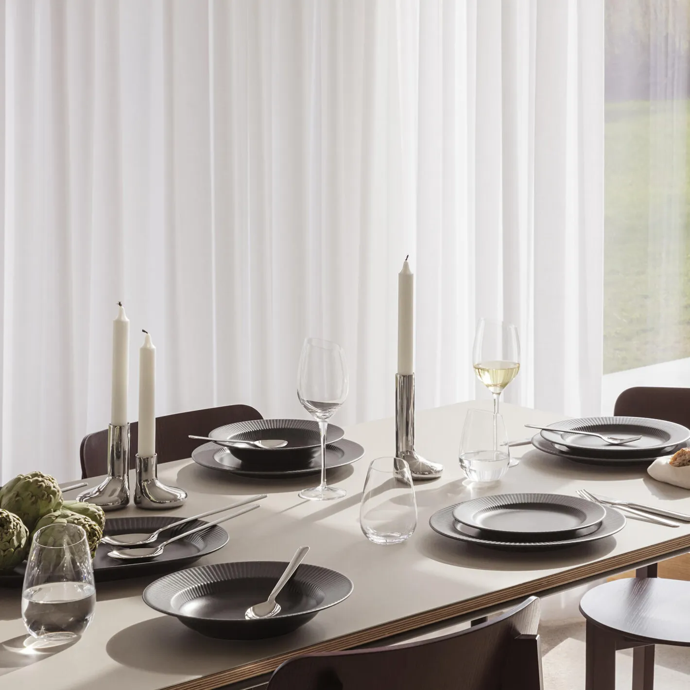 New Eva Trio Legio Nova Middagstallerken 25 cm, black