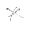 Uyuni Lighting LightArch Mini Taper Candleholder 3 pcs, chrome> Lysestager