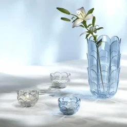 Holmegaard Lily vase, blue iris