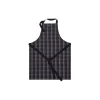 Outlet Lexington Linen/Cotton Apron, black/white