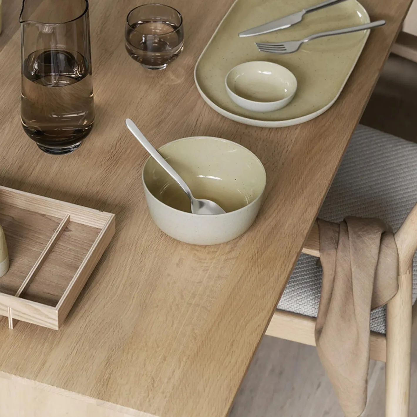 Hot Blomus LINEO Napkin, tan