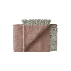 Outlet Silkeborg Uldspinderi Livø plaid, 03109 rosewood