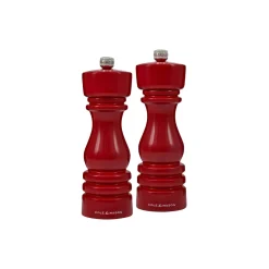 Cole & Mason London Salt and pepper set, rød r&oslash;d
