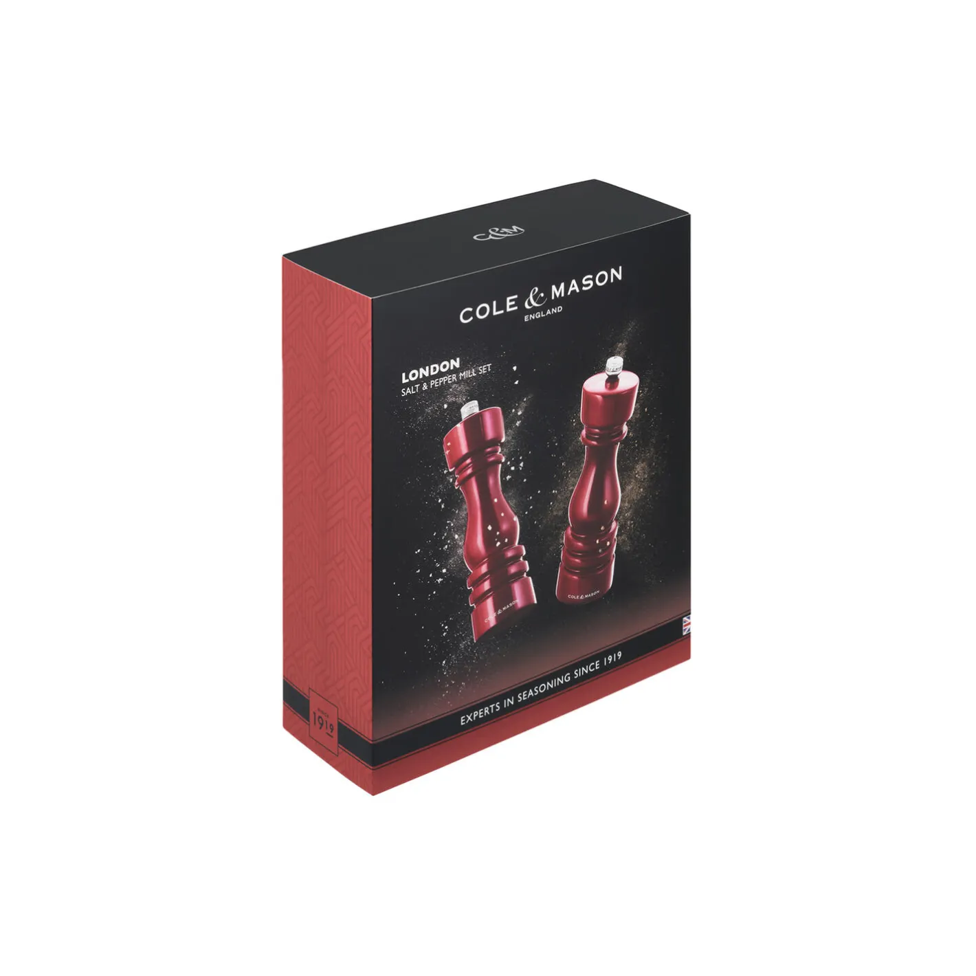 Cole & Mason London Salt and pepper set, rød rød