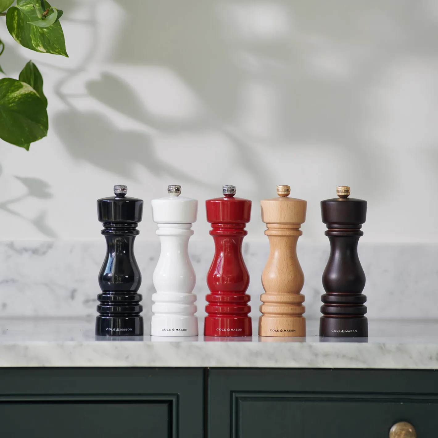 Cole & Mason London Salt and pepper set, rød rød