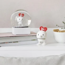 Hoptimist Love Bumble, white> Figurer & Glaskunst