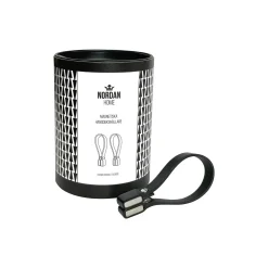 Nordan Home Magnetisk håndklædeholder, black> Badeværelsesudstyr
