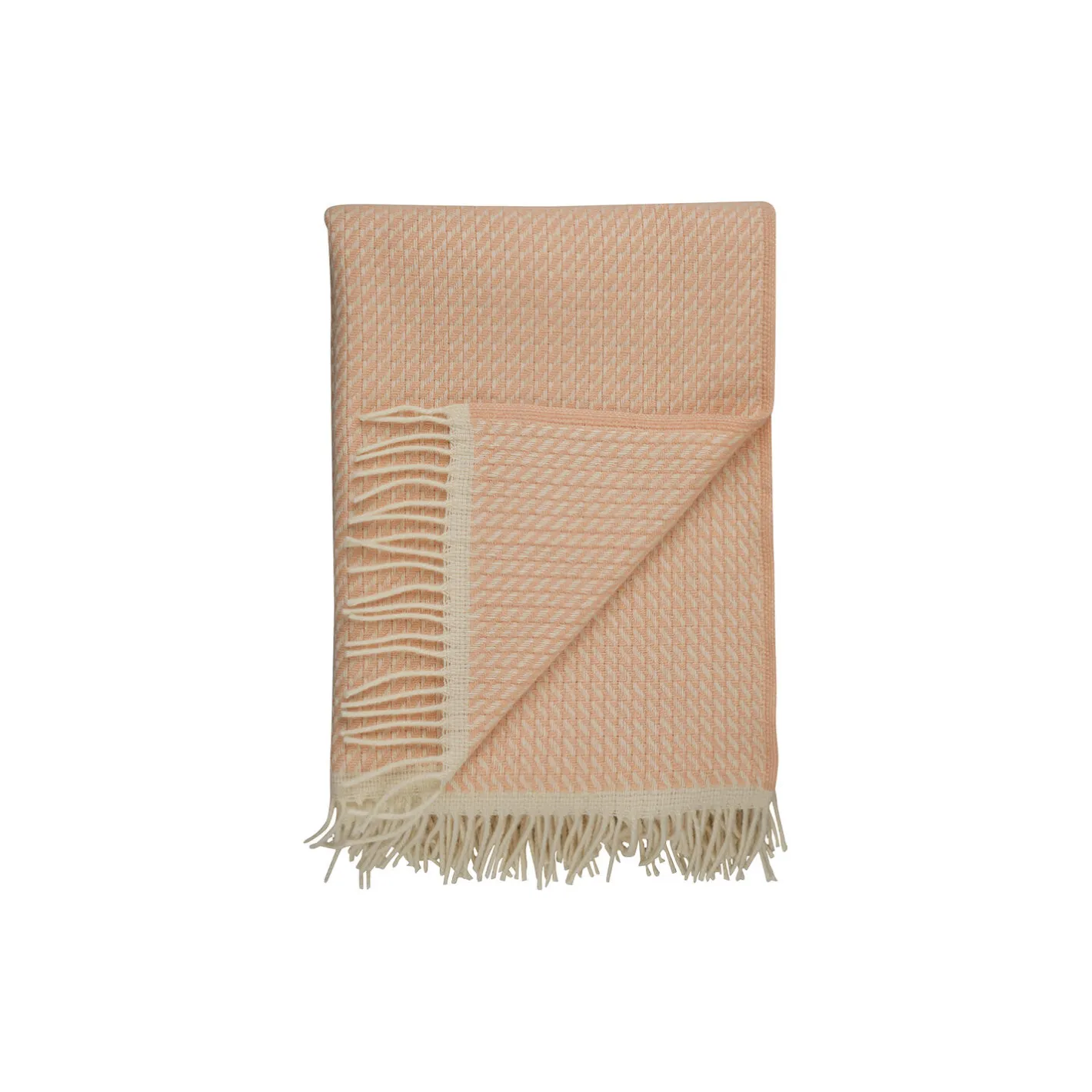 Best Røros Tweed MELLO Throw, powder pink