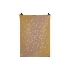 Røros Tweed MELVIN Half Size Throw, light pink/yellow