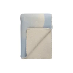 Sale Røros Tweed MOON Throw, crescent blue
