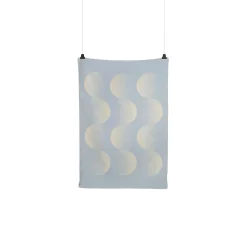 Sale Røros Tweed MOON Throw, crescent blue