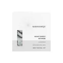 Karmameju MOUNT EVEREST fleece bathrobe, light grey><noscript><img width=