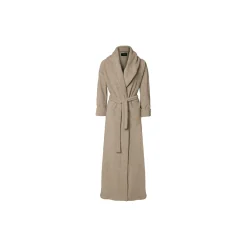 Karmameju MOUNT EVEREST fleece bathrobe, beige>Dame Nattøj & Loungewear|Badekåber