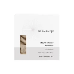 Karmameju MOUNT EVEREST fleece bathrobe, beige><noscript><img width=