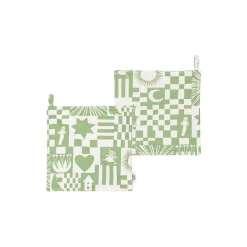 Sale Moomin Arabia Mumi grydelapper Fest grøn green