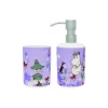 Moomin Arabia Mumi sæt af sæbedispenser & tandbørsteholder Blomsterhave> Badeværelsesudstyr