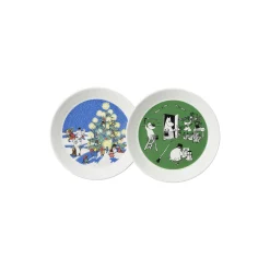 Discount Moomin Arabia Mumi tallerken 2021: Jul & Tegning 2 pcs