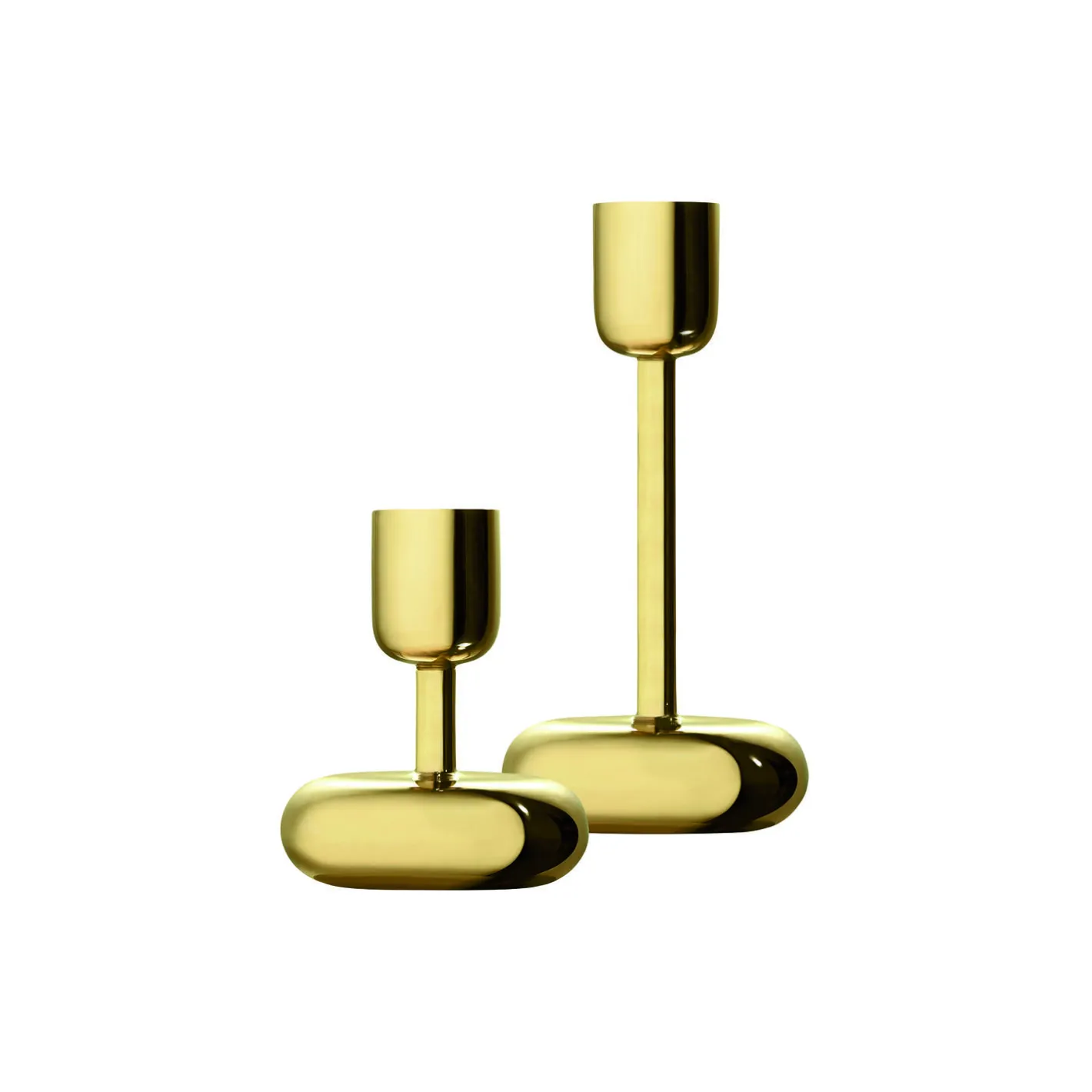 Sale Iittala Nappula lysestage sæt, messing