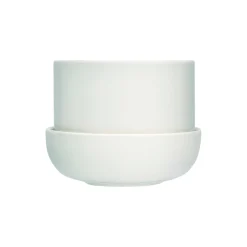 Hot Iittala Nappula urtepotte med underskål lille, hvid white
