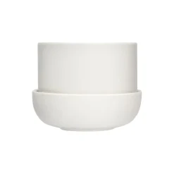 Hot Iittala Nappula urtepotte med underskål lille, hvid white